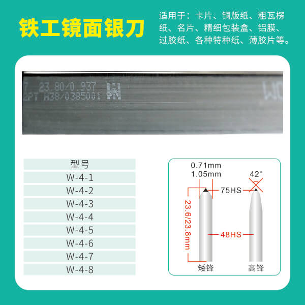 WORK铁工刀镜面银刀